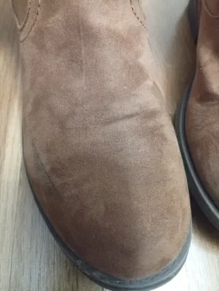 Botines niña flecos marrón talla 38