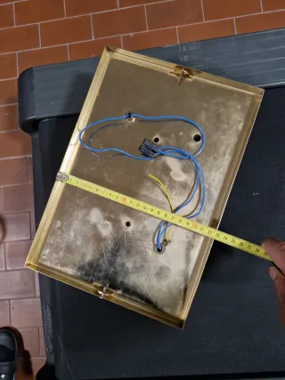 Lampadario plafoniera vintage oro e vetro