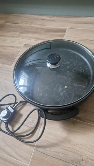 Cazuela Eléctrica con Tapa de Cristal