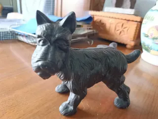 Figura Perro Fox Terrier Negra