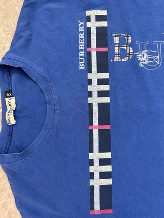 T-shirt Burberry Blu XXL Cotone
