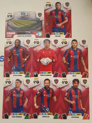 Cartas Panini Adrenalyn 2025/26 Levante
