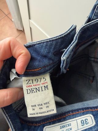 Jeans skinny Zara blu