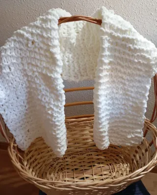 Bufanda tejida a mano multicolor