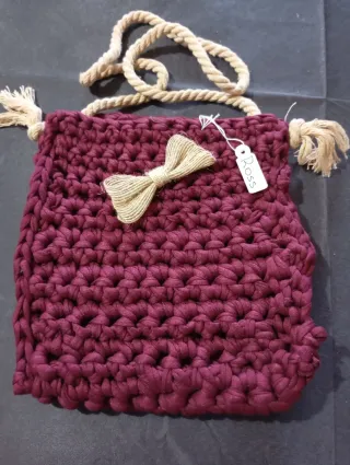 Bufanda tejida a mano multicolor