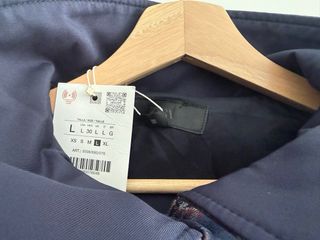 Chaqueta Zara cuadros azul marino nueva etiquetas