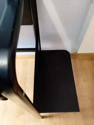 Escritorio gaming FREDDE Negro 130x80/60x150