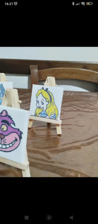 Tele piccole dipinte a mano