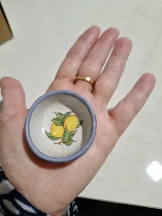 Magnete: ciotolina decorata con limoni