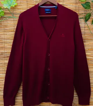Cárdigan Gant Burdeos Talla L