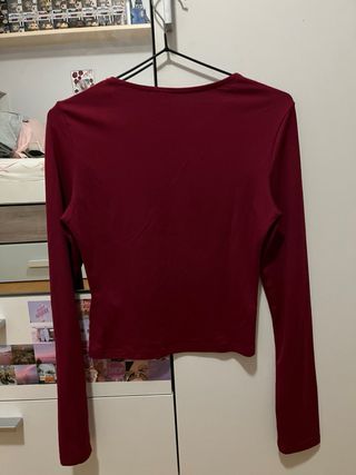 Camiseta manga larga roja