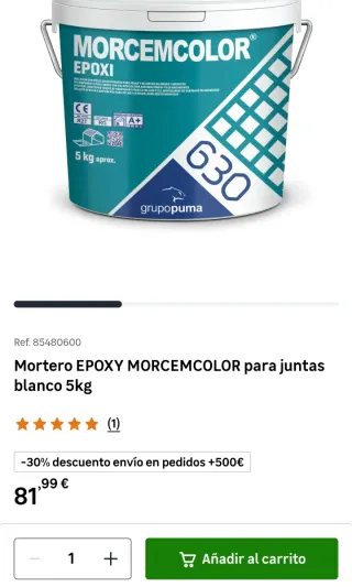 Morcemcolor Epoxi Blanco 5kg