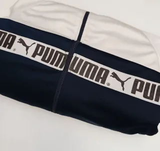 Chaqueta Puma Vintage Talla XL Azul y Blanca