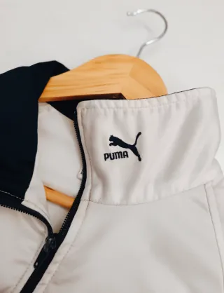 Chaqueta Puma Vintage Talla XL Azul y Blanca