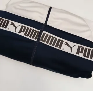 Chaqueta Puma Vintage Talla XL Azul y Blanca