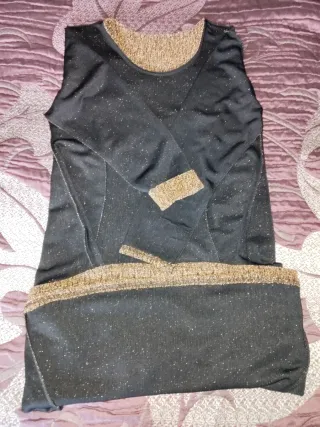 Vestido fiesta dorado brilli brilli