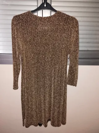 Vestido fiesta dorado brilli brilli