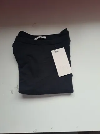 Top Zara cuello barco talla S