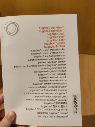 Patinete Bugaboo Confort con asiento acoplado