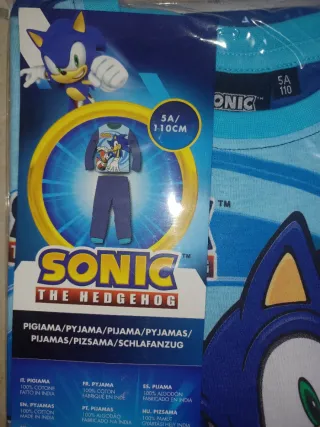 Pigiama Sonic bambino 4A/104cm