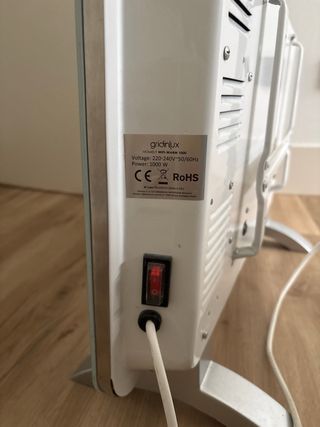 Calefactor Gridinlux Blanco