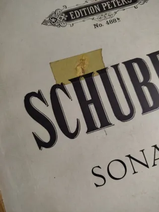 Partitura antigua Schubert Sonaten Band I y II