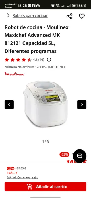 Robot de Cocina Moulinex AI