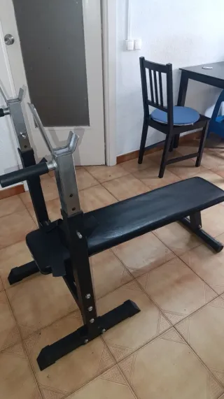 Banco press banca plegable ajustable - Gym en casa