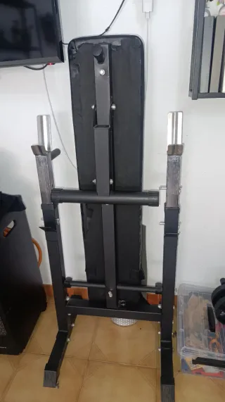 Banco press banca plegable ajustable - Gym en casa
