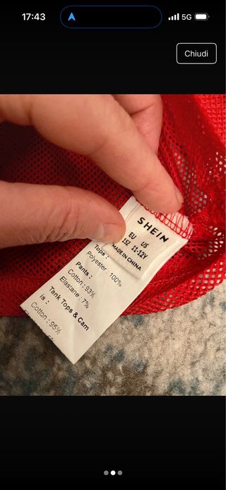 Set 2 T-shirt Crop Bambina Zara & SHEIN