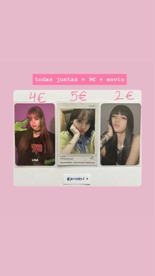 Photocards Lisa Blackpink (WTT/WTS)