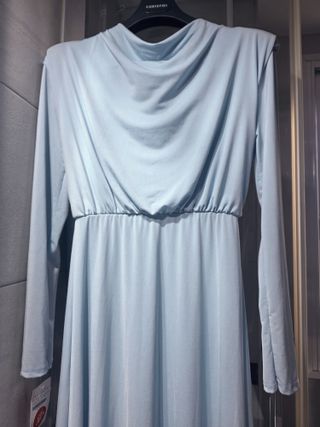 NUEVO. Vestido azul largo