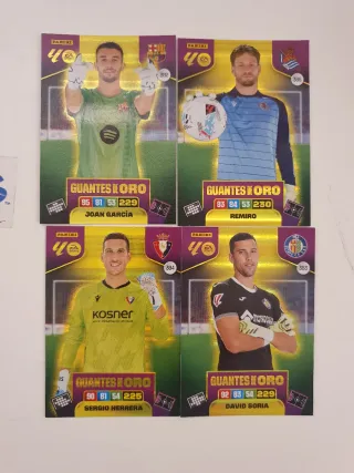 Cartas Adrenalyn XL 2025/26 Guantes de Oro