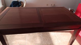 Mueble de salón de madera.Mueble TV, mesa y sillas