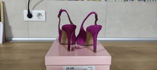 Zapatos Lolita Blu tacón rosa/morado fucsia