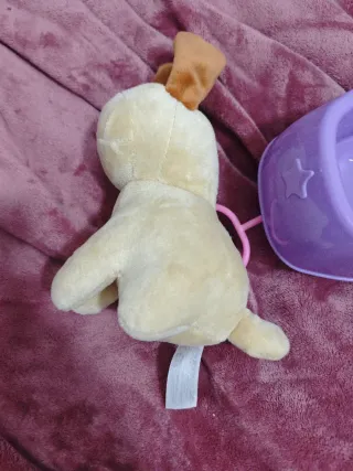 Coche de juguete con peluche