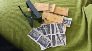 Visor estereoscópico con 5 sobres de vistas