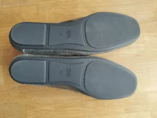 Mocasines Zara Piel Efecto Envejecido Talla 41