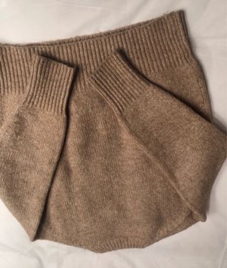 Jersey Zara beige punto grueso