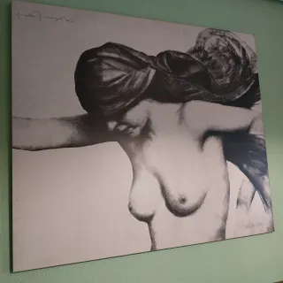 Cuadro Foto B/N Mujer Desnuda