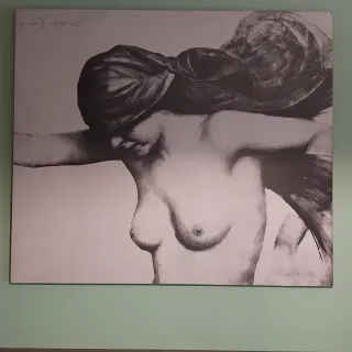 Cuadro Foto B/N Mujer Desnuda