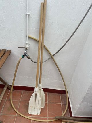 2 Remos Kayak Madera y Plástico