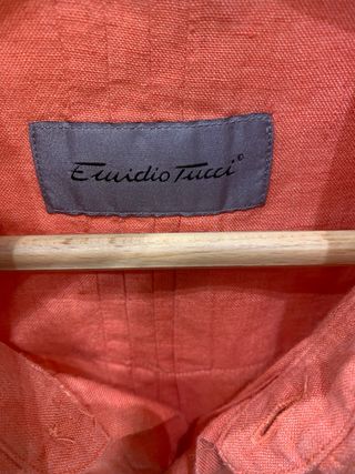 Camisa Guayabera Emidio Tucci Naranja XL
