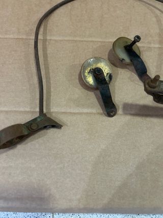 Timbre y reflectores bicicleta antigua