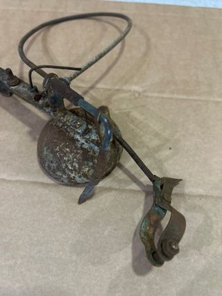 Timbre y reflectores bicicleta antigua