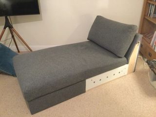 Poltrona chaise longue Ikea VIMLE grigia