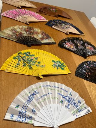 Lote de abanicos decorados