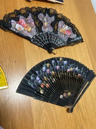 Lote de abanicos decorados