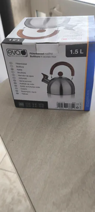 Bollitore Eva Collection 1.5L Acciaio Inox