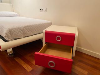 Cama individual 90cm con somier de láminas